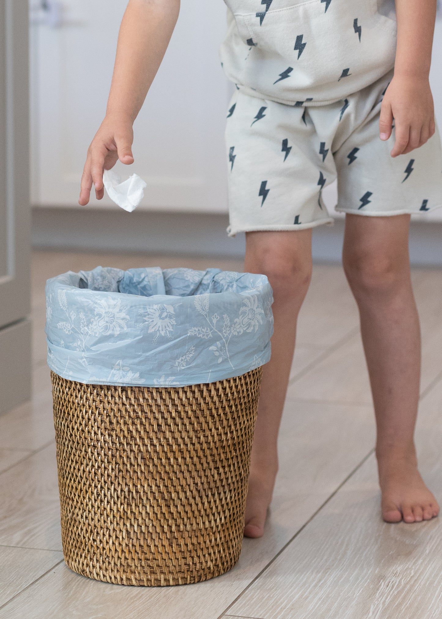 Wastebasket Liner Botanical Print